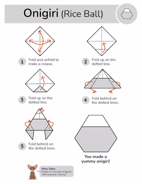 Step-by-Step origami diagram