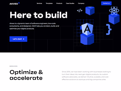 Webflow Website Design & Development| Akveo