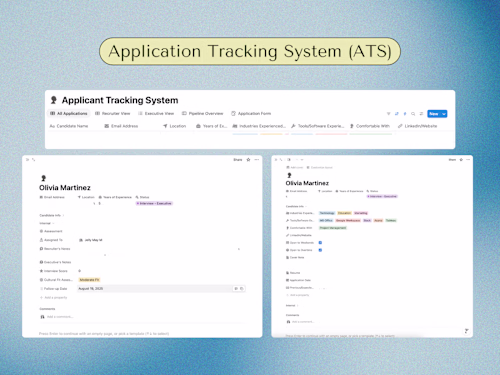 Light Notion ATS Development for Chief of Staff Hiring