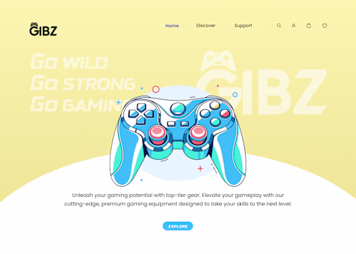 G4G - Gaming Equipment Store Website