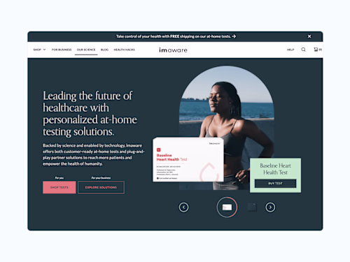 Product Strategy + UX Design for D2C Diagnostics Healthcare Bran