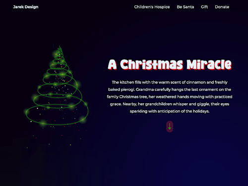 Xmas website for charity