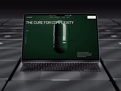 Antidote — Brand Website For a Global Commerce Strategist