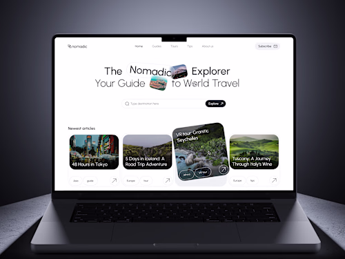 🌍 Web design for the travel company | Hyperactive