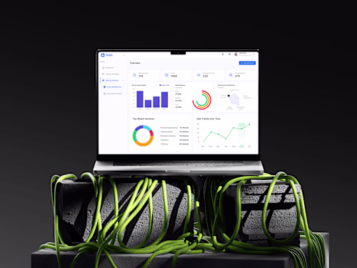 Cybersecurity Risk Assessment Dashboard UI