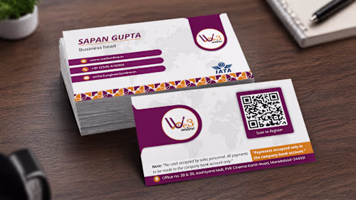 Designed a premium double-sided business