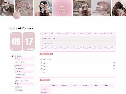 Custom Build - Academic Planner