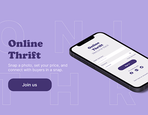 Online Thrift (UX/UI Design)