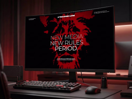 Bold Motion-Led Landing Page for Marketing Agency