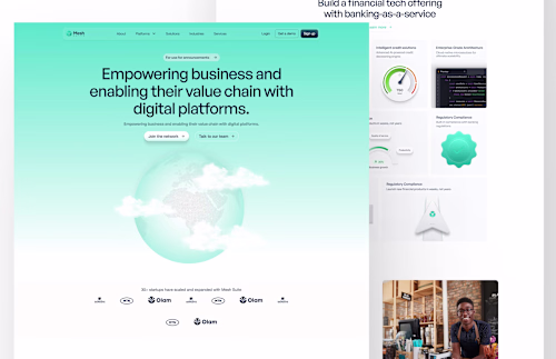 Mesh Suite landing page