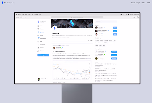 Symbolik Social - Financial Platform for Analysts