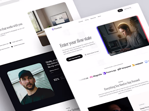 Marketing Landing Page for Productivity SaaS