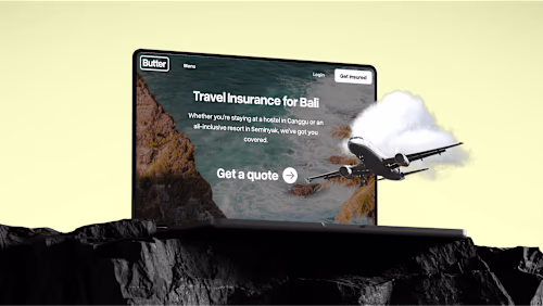 Butter Insurance | Bali Webflow Page