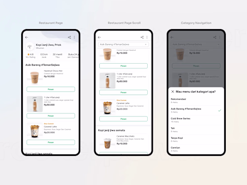 Gofood in Tokopedia Collaboration with GOJEK