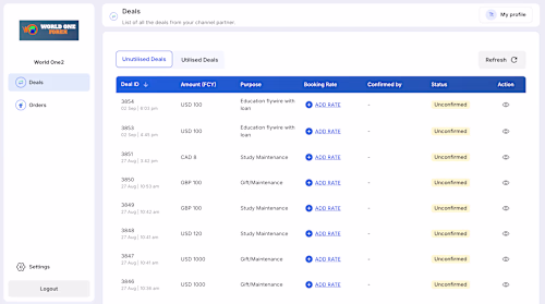 AD2 portal for MoneeFlo - built on Bubble