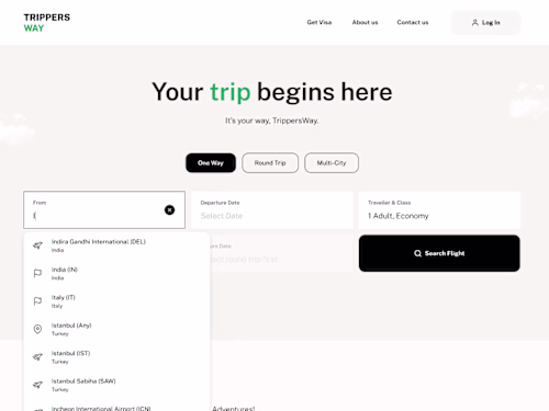 Dynamic Travel Portal