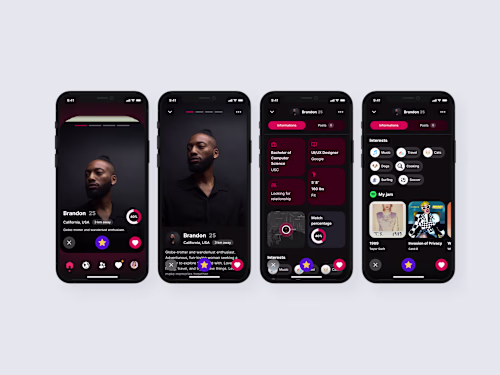 Dating App UI Design Concept (A Contest Entry)