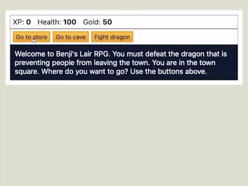 Benji's Lair - Vanilla JavaScript RPG 🐉