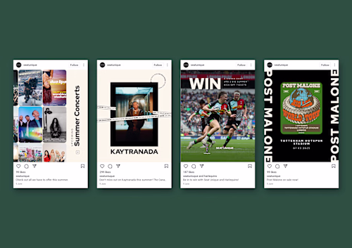 A few pieces from Seat Unique's socials: High level partners...