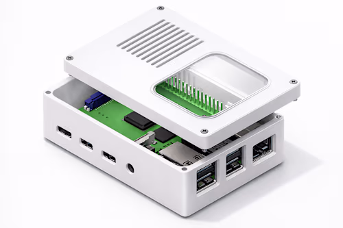 Raspberry Pi Case 
Designed a