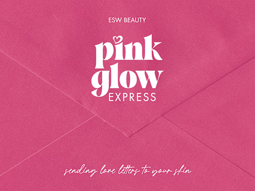 Pink Glow Express: Valentine’s Day Skincare Product Set Design