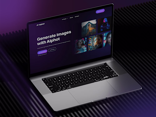 AIphot — AI Image Generator Website Design & Framer Development