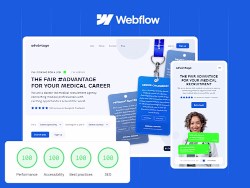 Advantage Medical Staffing - branding, design and development