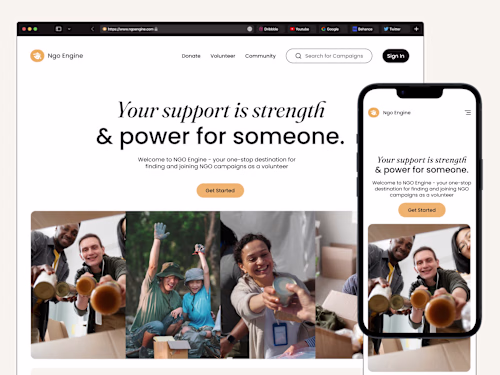 Ngo Engine | Non profit website