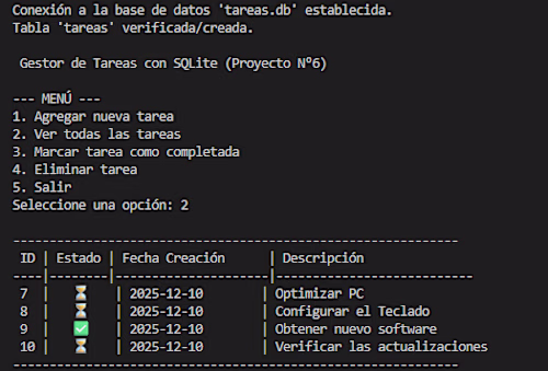 Python Task Management System with CRUD Features
