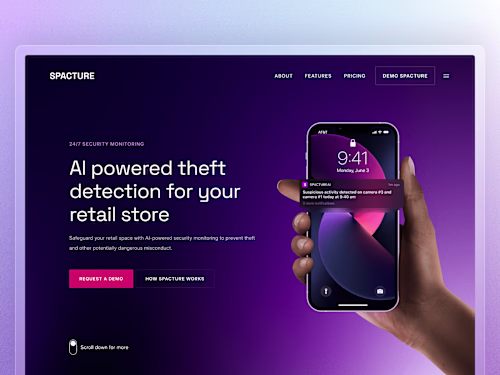 Spacture Rebrand & Landing Page Design