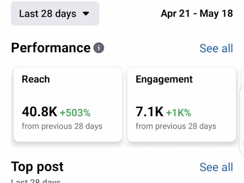 LAL Brand Shopify store's Facebook Campaigns