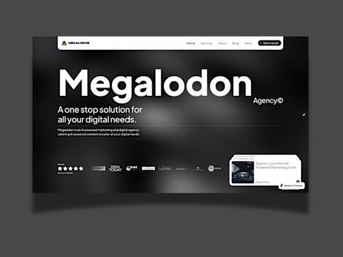 Megalodon- Framer Website
Megalodon is a