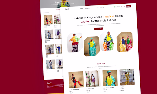 Radé Label Shopify Store Development