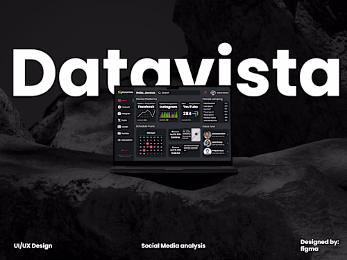 Datavista analysis UI/UX design