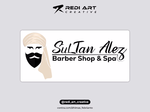 Design Logo Sultan Alves Barber Shop & Spa