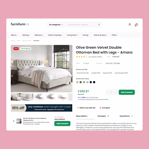 E-commerce Single Product Page UI/UX Redesign