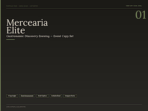 Mercearia Elite — Gastronomic Event