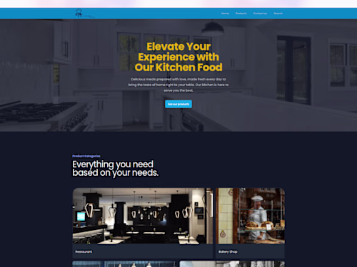 Kitchen Equipments - Fast Next.js Website.