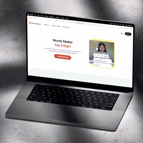 Webflow Development for Pronounce AI