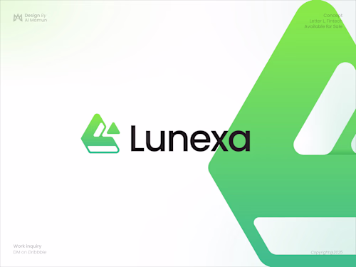 Letter L, Fintech, Finance, Crypto, DeFi, Logo