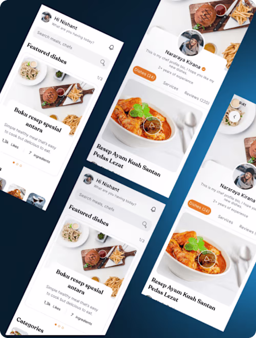 Chef app design