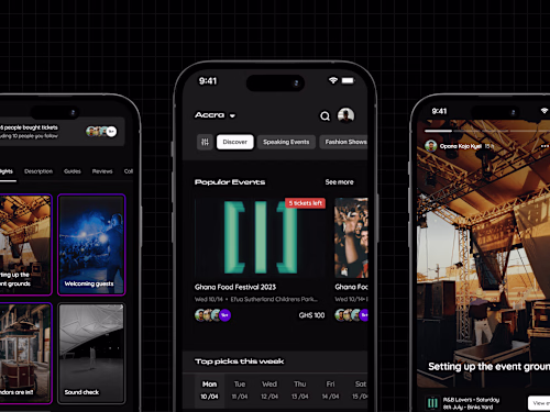 Rave Mobile App UI Design