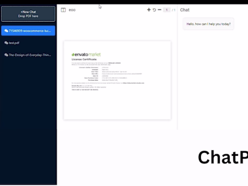 chatpdf saas website using gpt turbo, ai prompt engineer