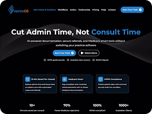 NectreOS — AI-Powered Healthcare Operating