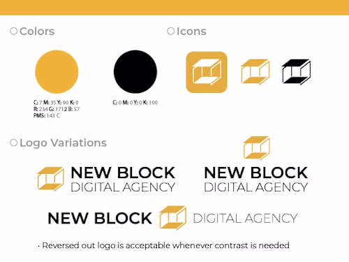 Branding Design: New Block Digital Agency