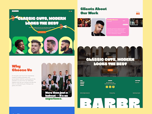 Barber Website Landing Page Design - Ready to upgrade your o...
