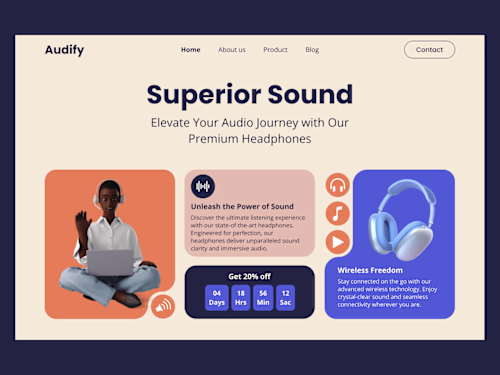 Audify - Landing Page