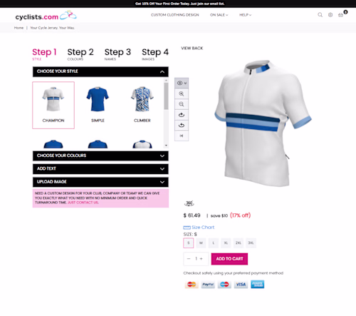 Cyclists - Revolutionizing Custom Jersey Design with 3D Conf.