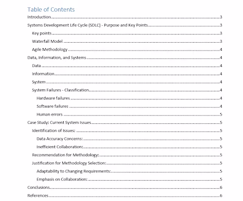 System Development Methodologies Report