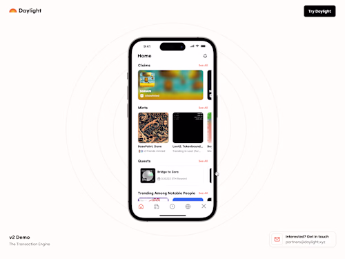 Daylight: Framer Development for v2 Demo